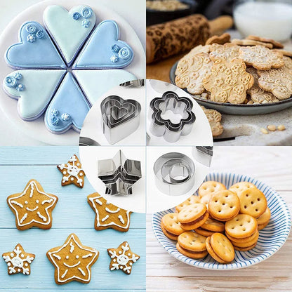 Creative Mini Cookie Cutter Set | 30 Stainless Steel Shapes for Baking & Crafts 5