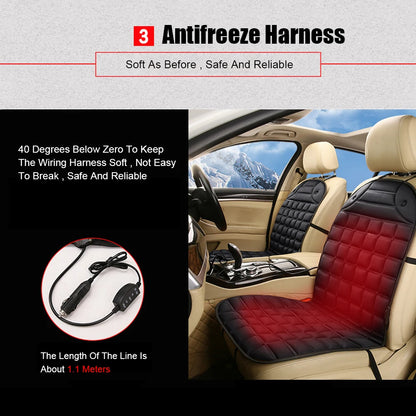 Comfort Drive | Heated Car Seat Cushion with Dual Heat Settings | Universal Fit for Winter Warmth 5