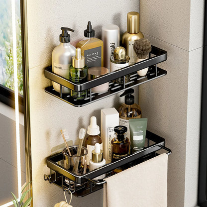Corner Shelf | No-Drill Aluminum Corner Storage with Space-Saving Design | Stylish Wall-Mounted Organizer for Bathroom and Kitchen 20