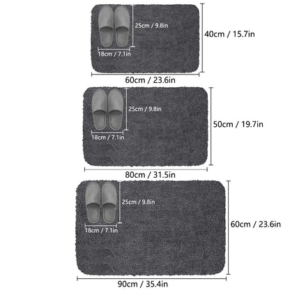 Cozy Collection | Non-Slip Bath Mat with High Absorbency & Furry Texture | Soft Rug for Bathroom Comfort 5