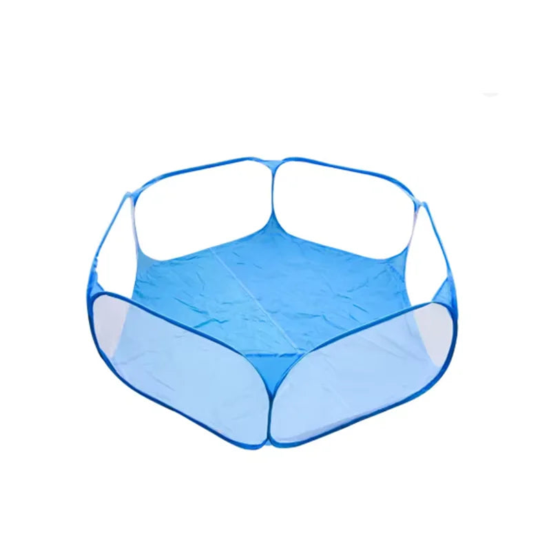 Kids Playpen | 120cm Hexagon Ball Pool with Transparent Mesh Design | Safe Play Area for Endless Fun 2
