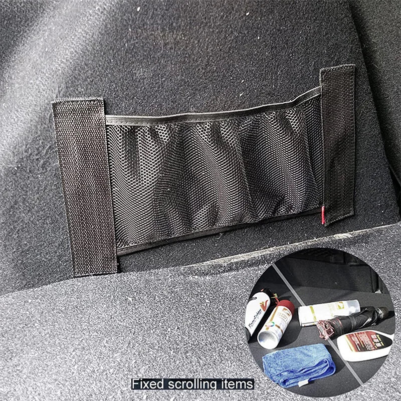 Universal Car Organizer | Elastic Mesh Storage Net for Easy Installation | Tidy Solution for Vehicle Accessories 12