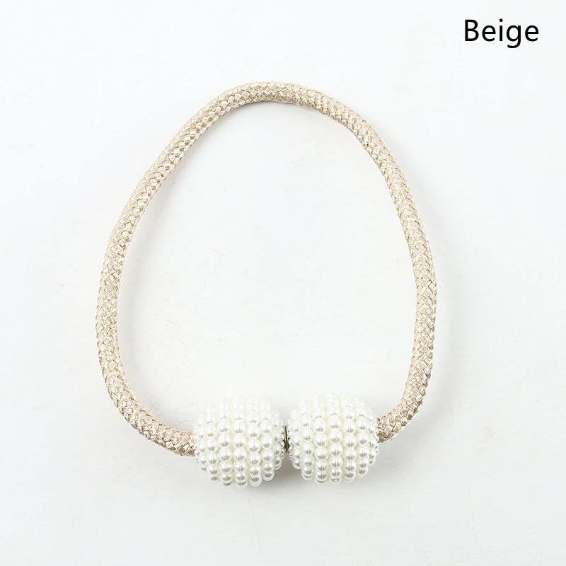 Elegant Pearl Curtain Clips | Magnetic Design for Effortless Style 5