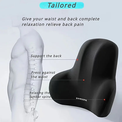 Comfort Cushion | 2-in-1 Memory Foam Seat & Lumbar Pillow Set for Back Support 7