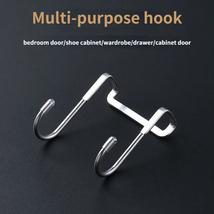 Versatile S-Shape Hook | 304 Stainless Steel Organizer with Easy Installation | Space-Saving Solution for Kitchen and Bathroom 7