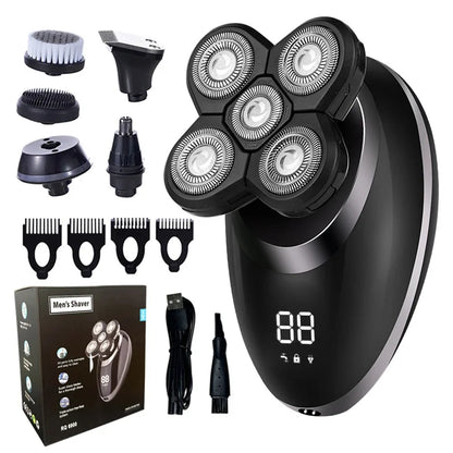 Grooming Essentials | 5-in-1 Electric Shaver & Precision Trimmer for Effortless Facial Care 4