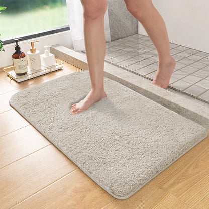 Cozy Collection | Non-Slip Bath Mat with High Absorbency & Furry Texture | Soft Rug for Bathroom Comfort 3