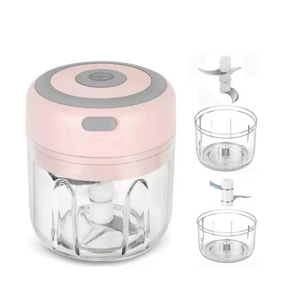 Compact USB Mini Food Processor with Stainless Steel Blades | One-Button Operation for Effortless Chopping 3