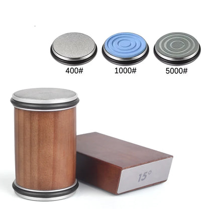 Precision Knife Sharpener Kit | Dual Angle Roller with Magnetic Holder for Effortless Sharpening 8