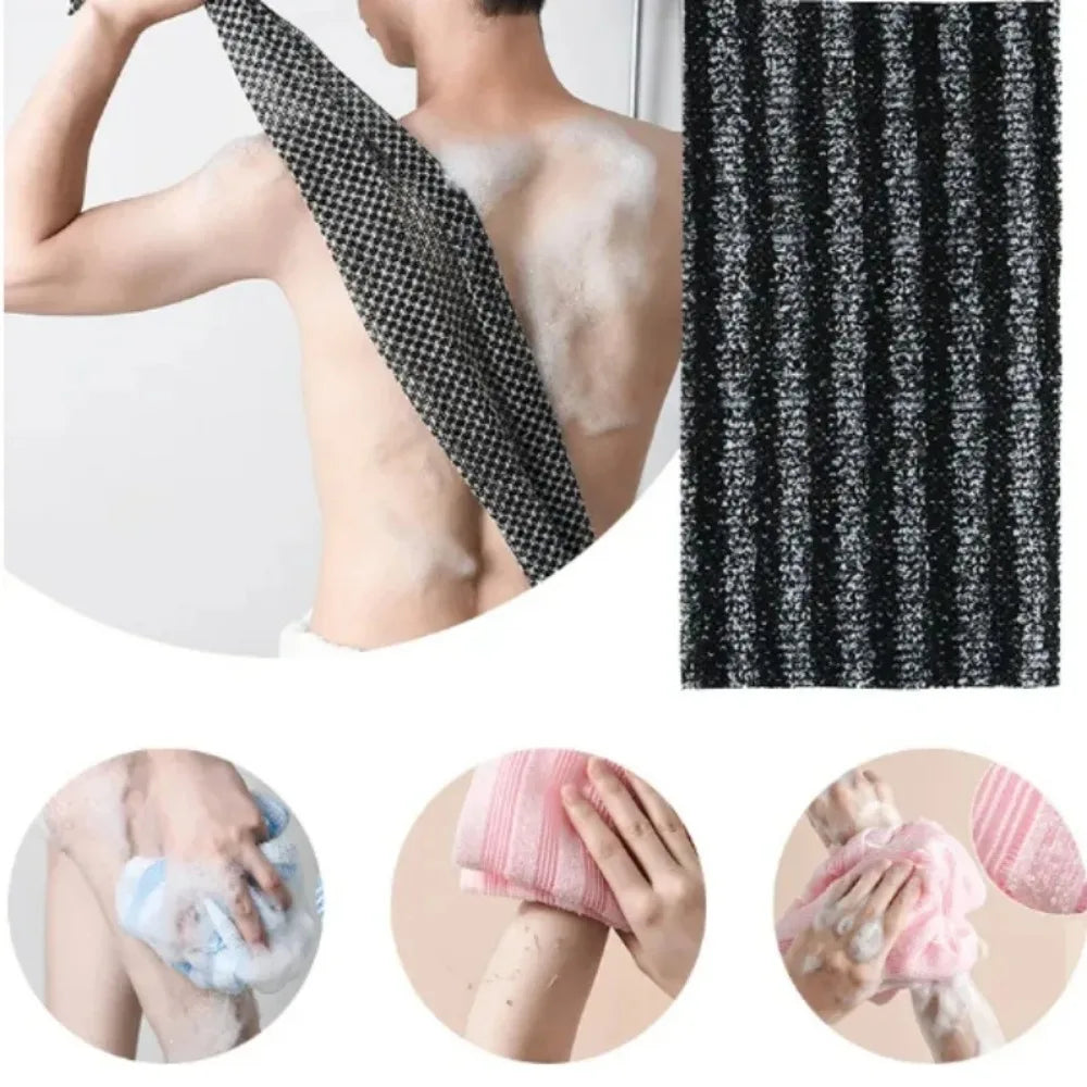 Exfoliating Bath Towel | Nylon Washcloth with Wavy Surface for Deep Cleansing 4