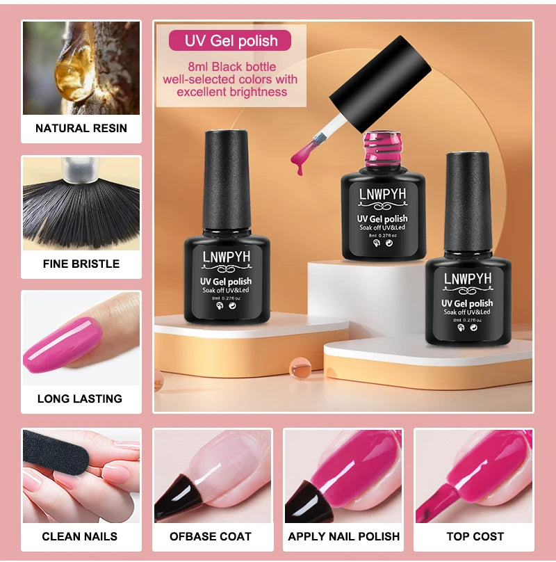 Nail Art Essentials | Gel Nail Polish Kit with UV Lamp & Drill for Professional Designs 5