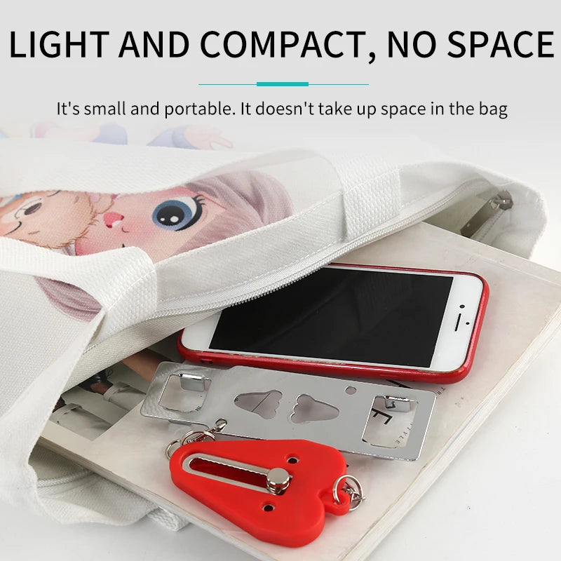 HomeGuard | Portable Door Lock Latch with No Drill Installation | Compact Security Device for Travel and Home 6