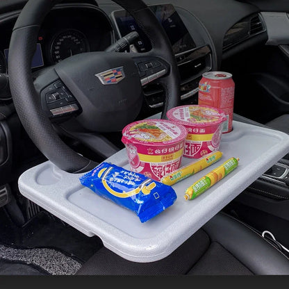 Versatile Car Table | Adjustable Steering Wheel Tray for Work & Meals 3