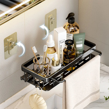 Corner Shelf | No-Drill Aluminum Corner Storage with Space-Saving Design | Stylish Wall-Mounted Organizer for Bathroom and Kitchen 21