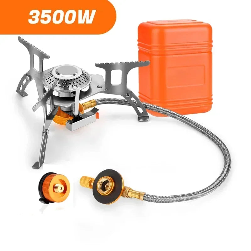 Explorer Gear | Portable Camping Gas Stove with 3500W Heat Output | Compact Design for Outdoor Cooking 3