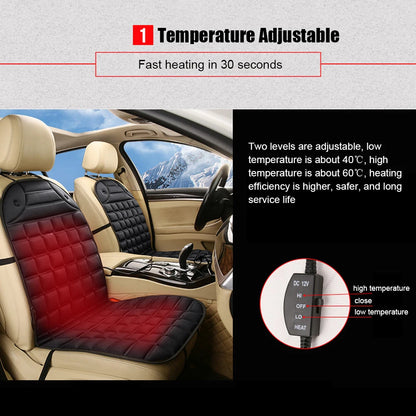 Comfort Drive | Heated Car Seat Cushion with Dual Heat Settings | Universal Fit for Winter Warmth 7