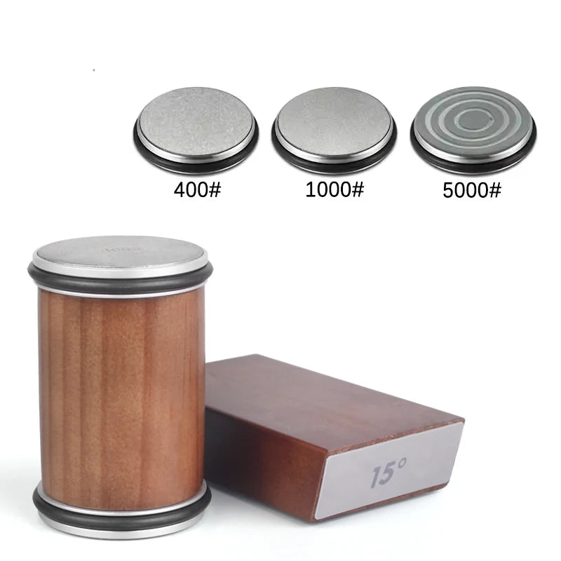Precision Knife Sharpener Kit | Dual Angle Roller with Magnetic Holder for Effortless Sharpening 7