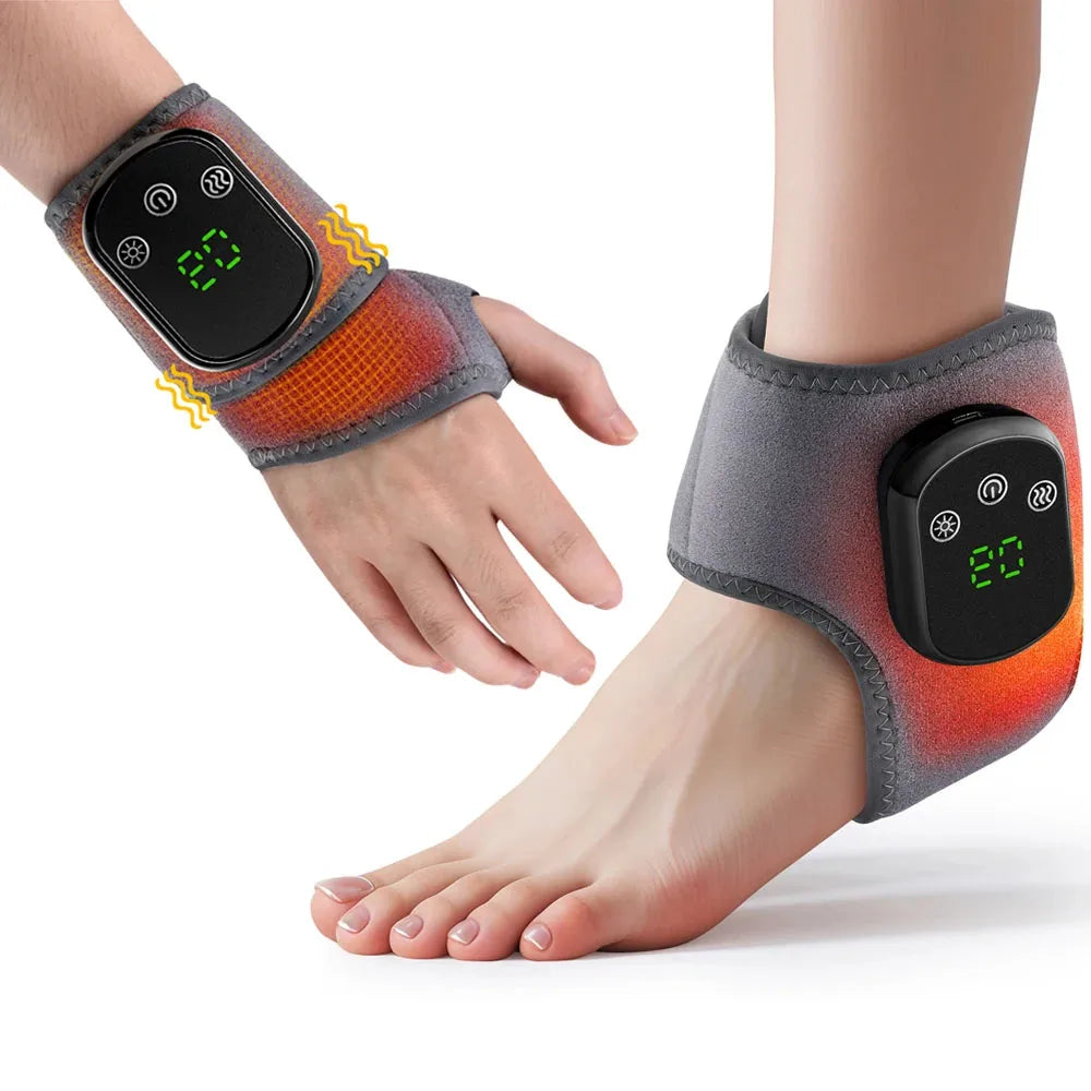 ComfortGuard | Electric Ankle Massager with Hot Compress & Vibration | Adjustable Settings for Pain Relief 6