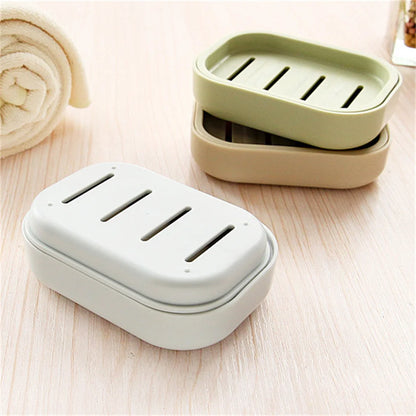 Elegant Double Layer Soap Dish with Drainage System | Compact Soap Holder for Home & Travel 12