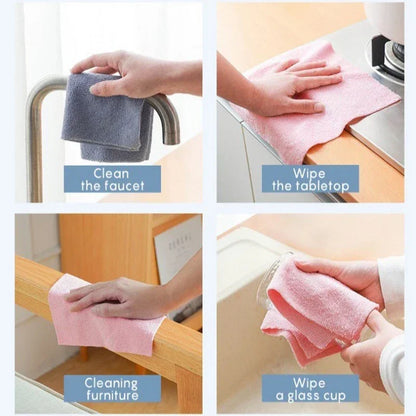 Eco-Friendly Microfiber Cleaning Cloth Roll with Perforated Sheets for Efficient Kitchen Cleaning 20