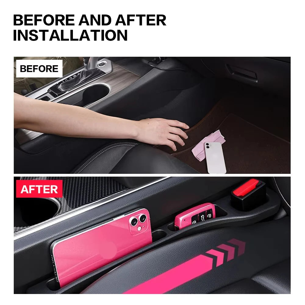 Universal Car Seat Gap Filler | Durable Console Organizer for Easy Access 7