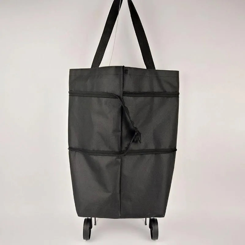 Utility Cart | Foldable Shopping Bag with Wheels for Easy Transport | Compact Design for Grocery Convenience 3