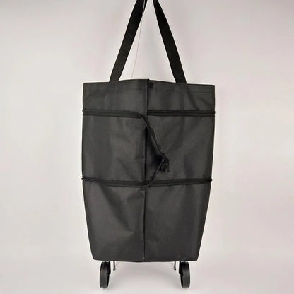 Utility Cart | Foldable Shopping Bag with Wheels for Easy Transport | Compact Design for Grocery Convenience 3