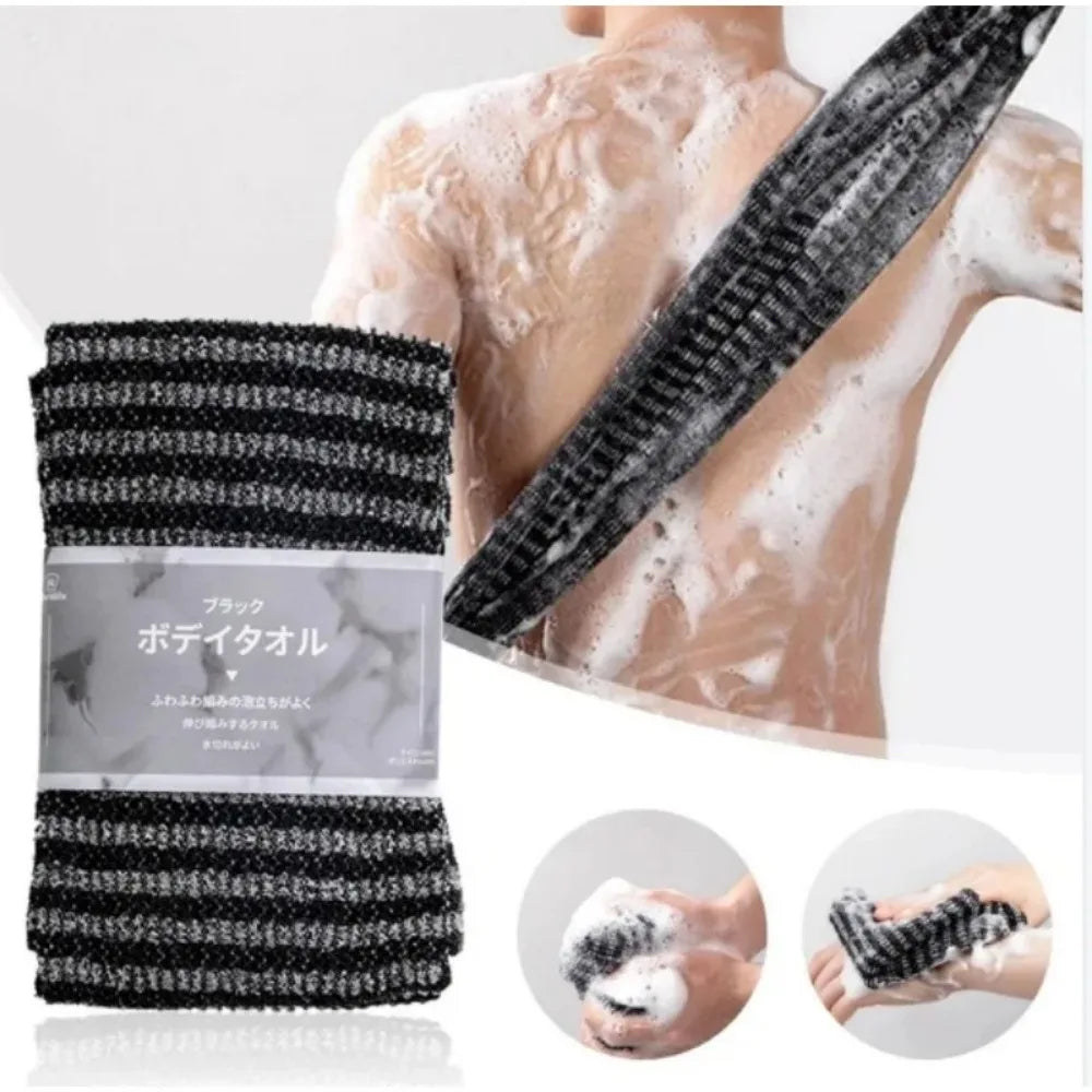 Exfoliating Bath Towel | Nylon Washcloth with Wavy Surface for Deep Cleansing 3