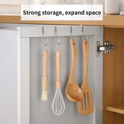 Versatile S-Shape Hook | 304 Stainless Steel Organizer with Easy Installation | Space-Saving Solution for Kitchen and Bathroom 8
