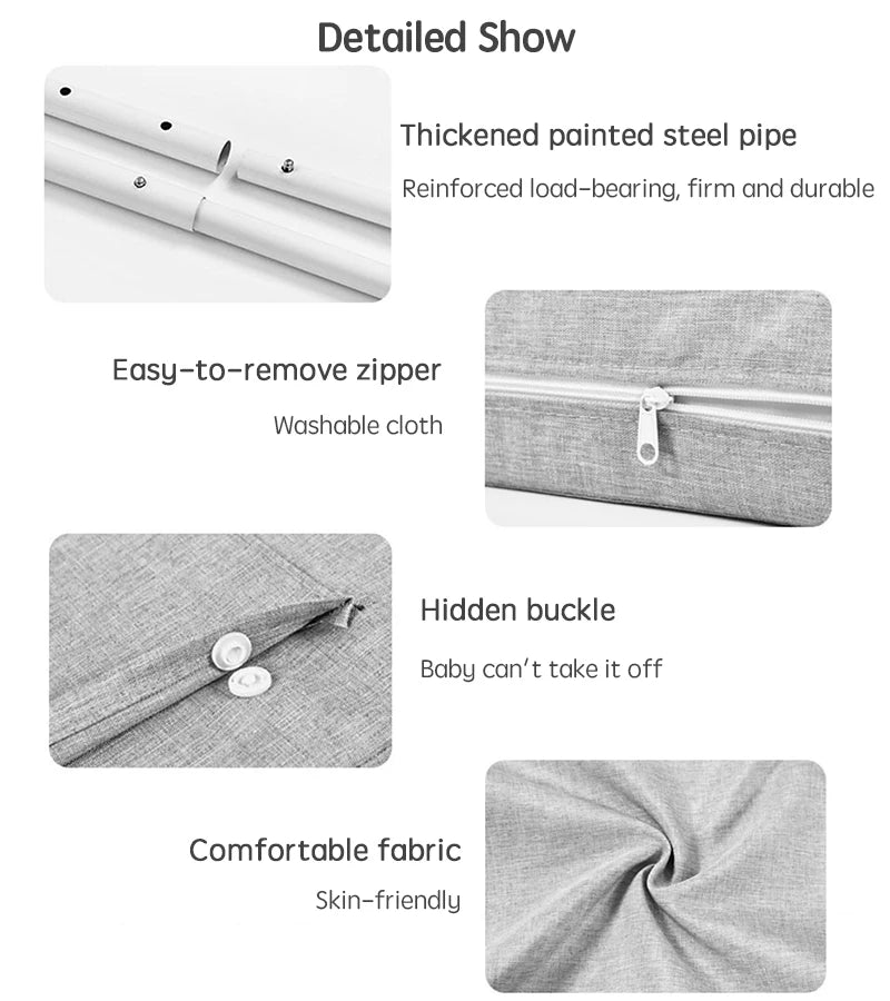 Safe Sleep | Child Bed Safety Rail with Sturdy Construction | Essential Protection for Peaceful Nights 9