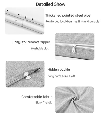 Safe Sleep | Child Bed Safety Rail with Sturdy Construction | Essential Protection for Peaceful Nights 9